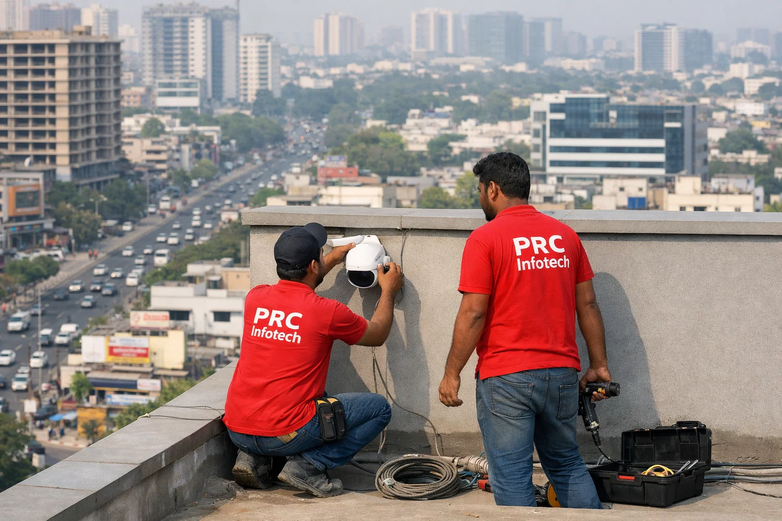 CCTV Camera installation Delhi by PRC Infotech